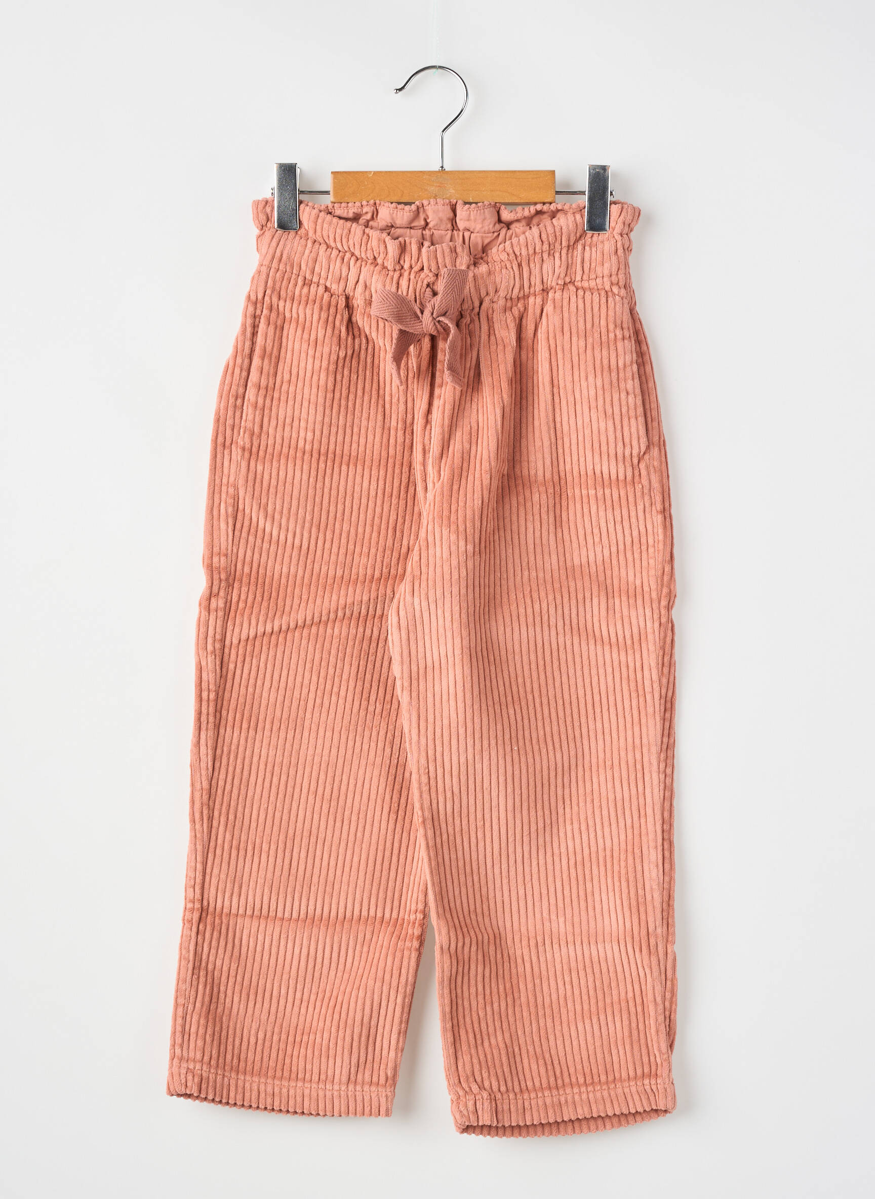 Pantalon drept portocalie THE NEW SOCIETY fată