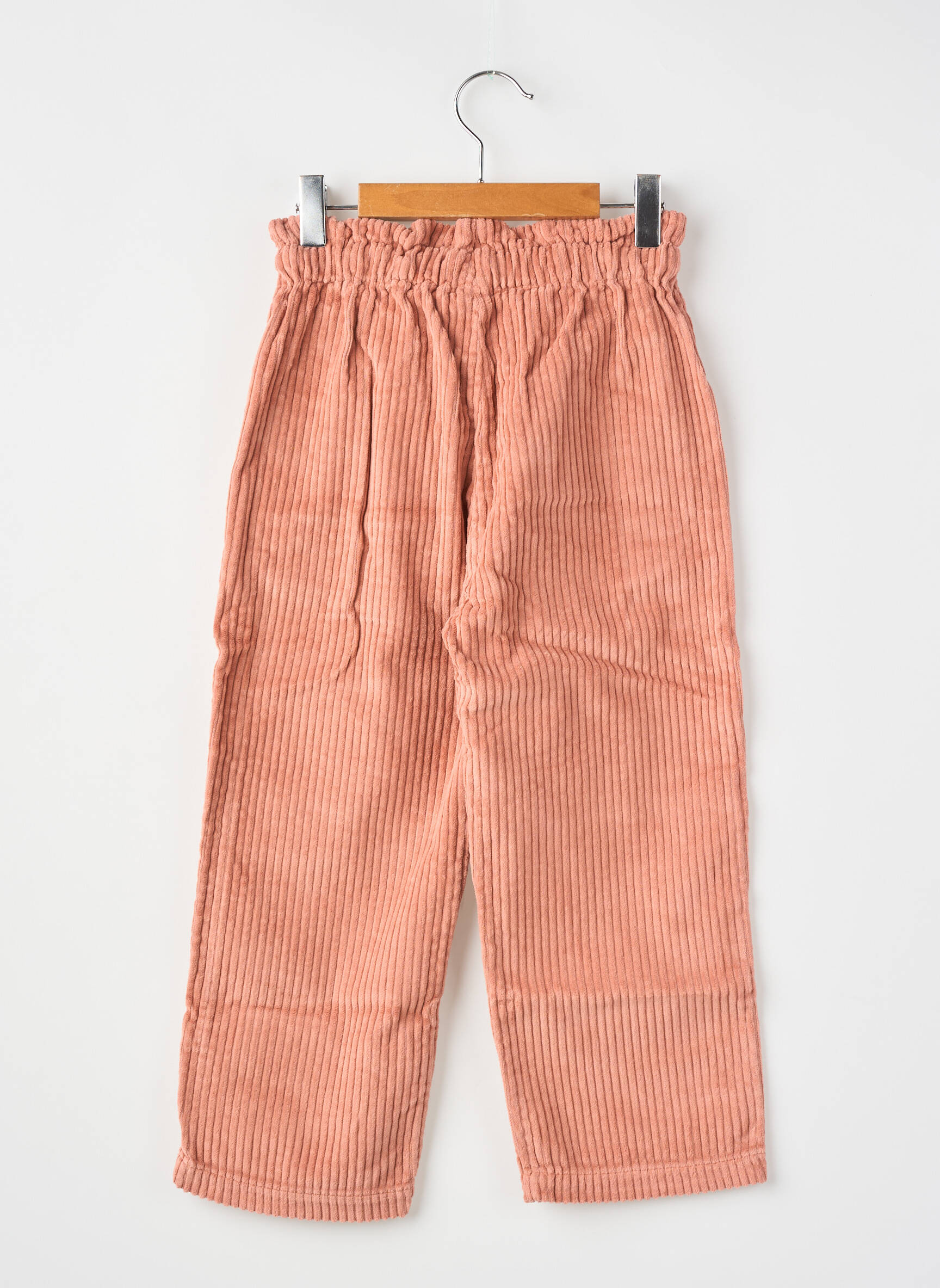 Pantalon drept portocalie THE NEW SOCIETY fată