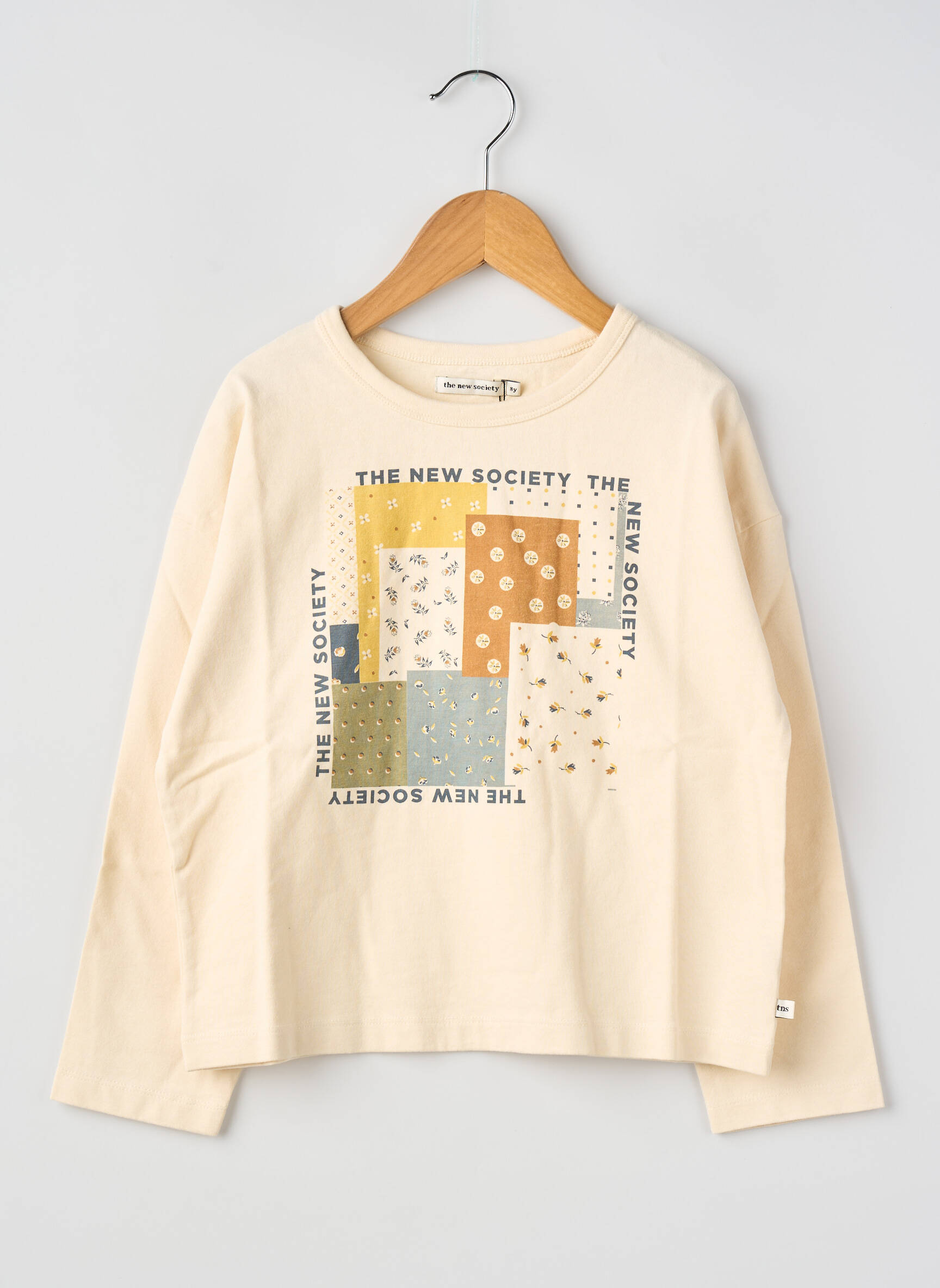 Tricou bej THE NEW SOCIETY fată