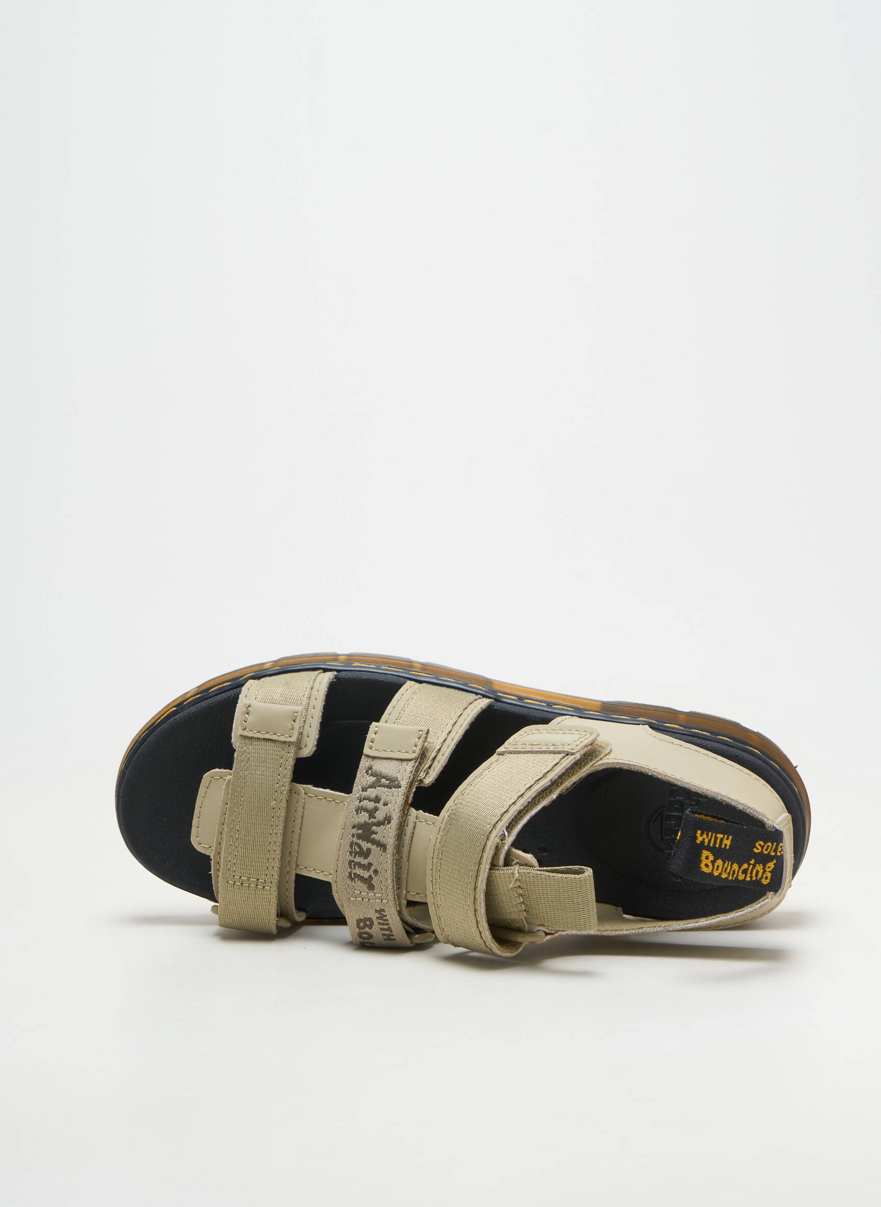 Sandale/pantofi decupați kaki DR MARTENS fată