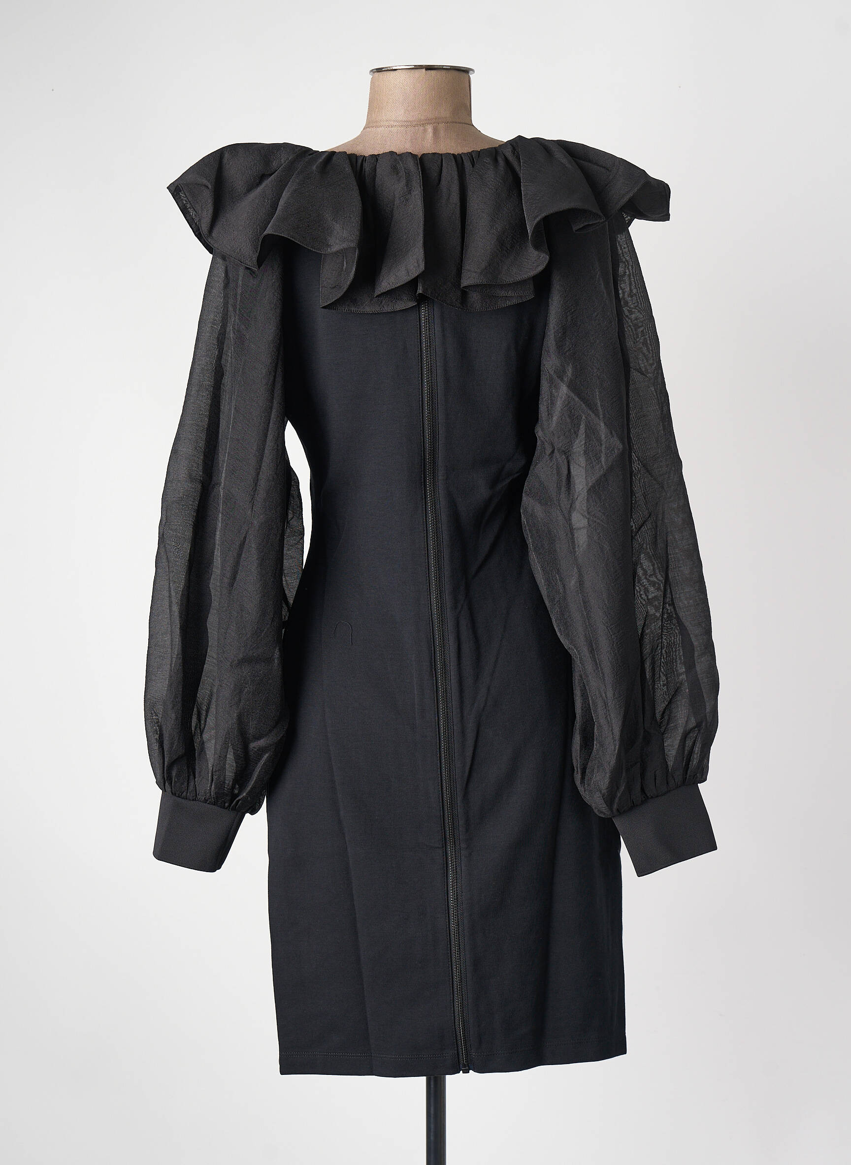 Rochie midi negru KARL LAGERFELD femeie