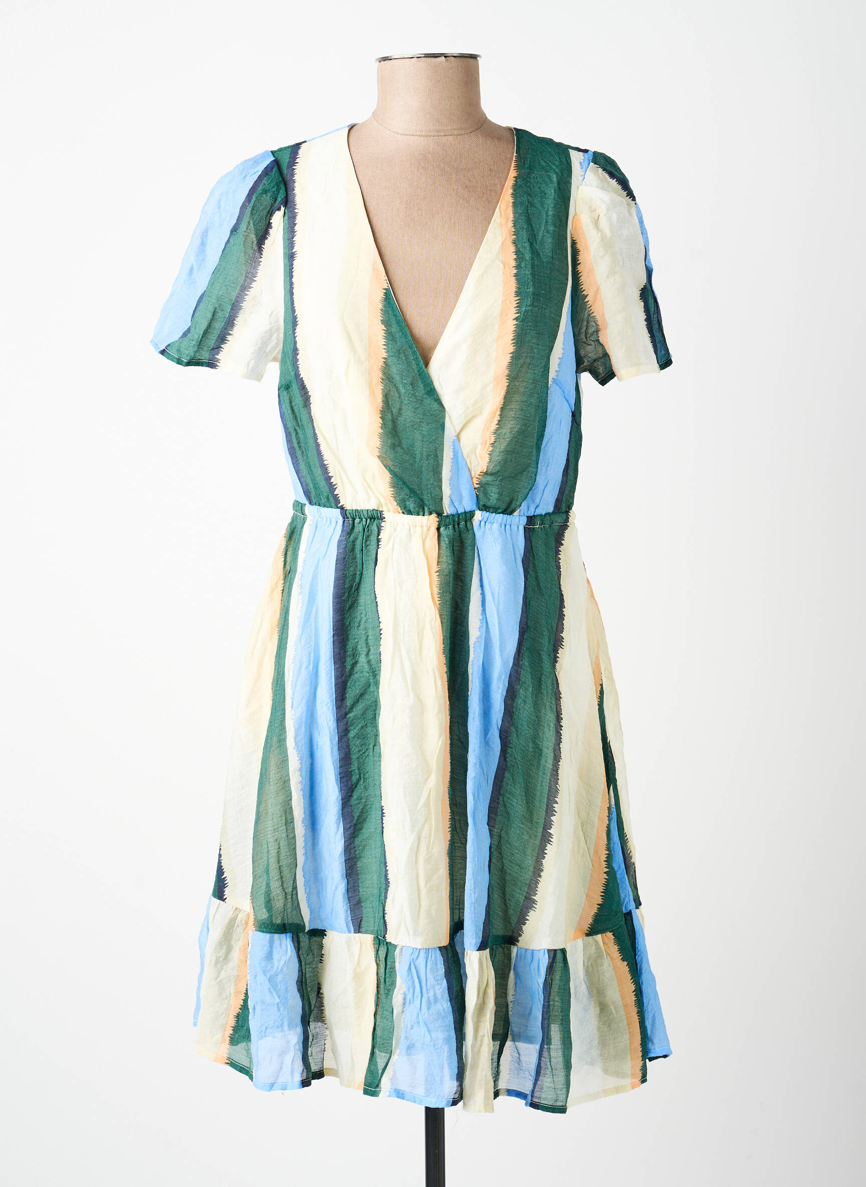 Rochie scurtă verde OBJECT femeie