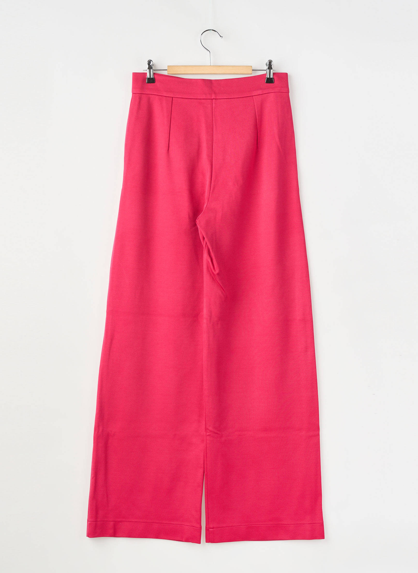 Pantalon larg roșu MAX&CO. femeie