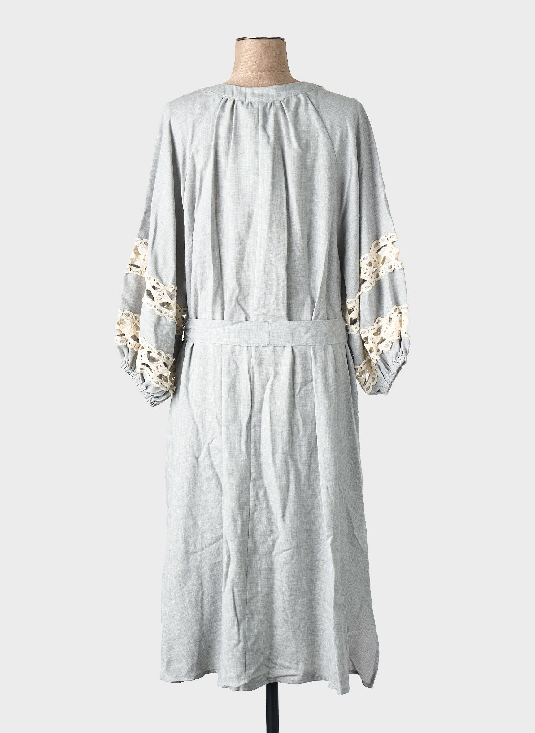 Rochie lungă gri MAT FASHION femeie