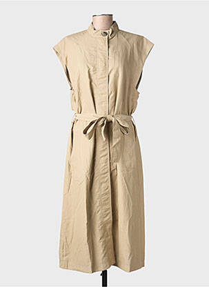Rochie midi bej MSCH COPENHAGEN femeie