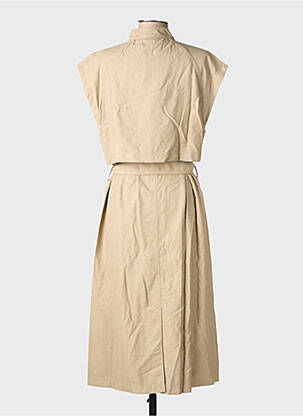 Rochie midi bej MSCH COPENHAGEN femeie