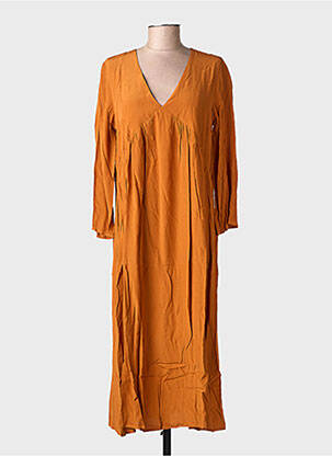 Rochie midi portocalie GRACE & MILA femeie