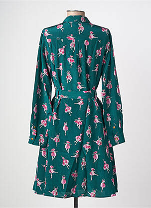 Rochie midi verde SOI PARIS femeie