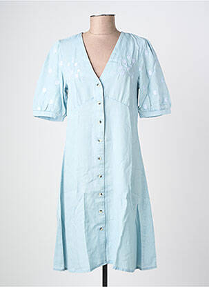 Rochie scurtă albastru PIECES femeie