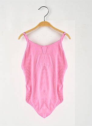 Costum de baie dintr-o singură piesă roz SUNCHILD fată
