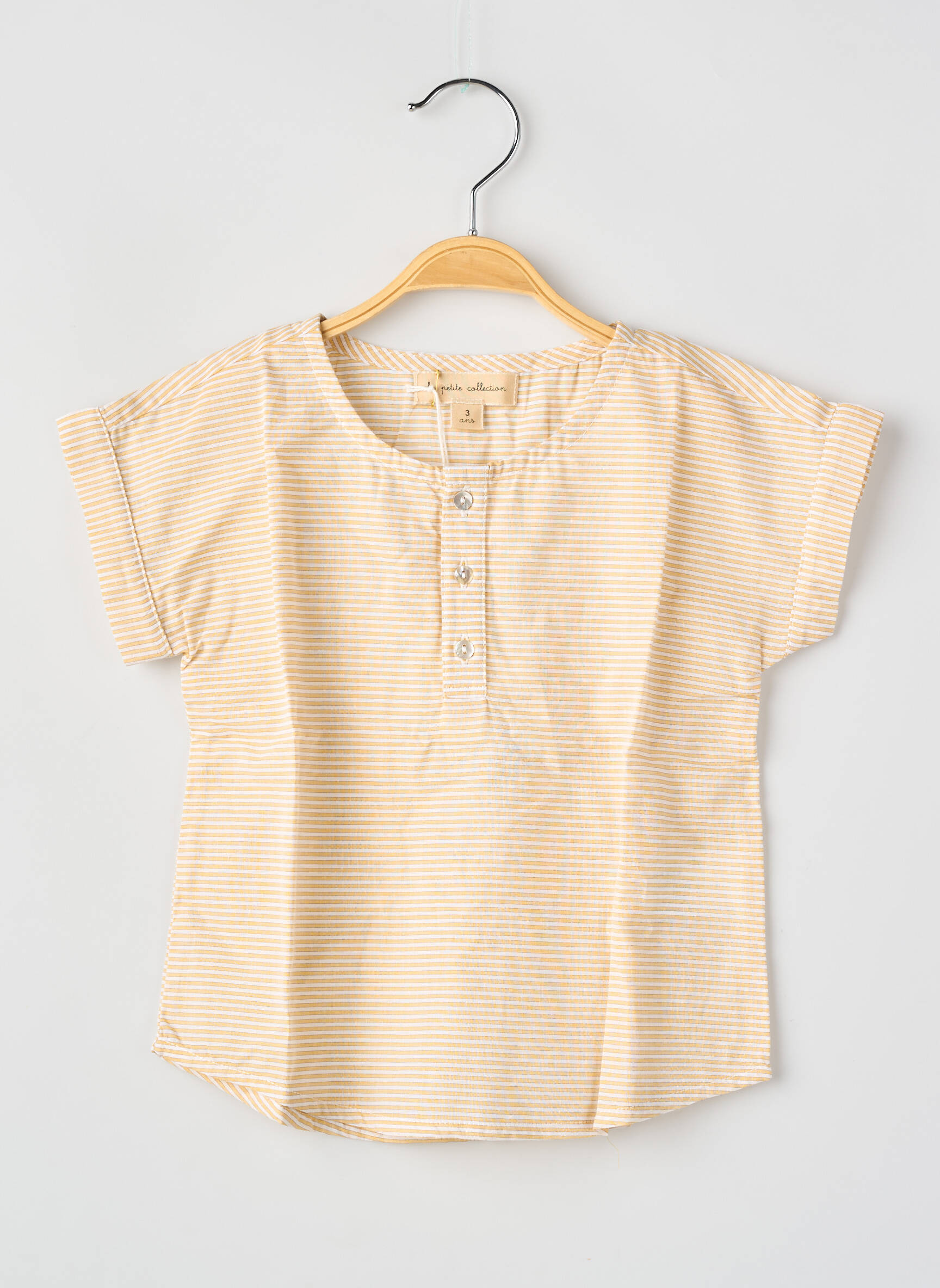 Tricou galben LA PETITE COLLECTION fată