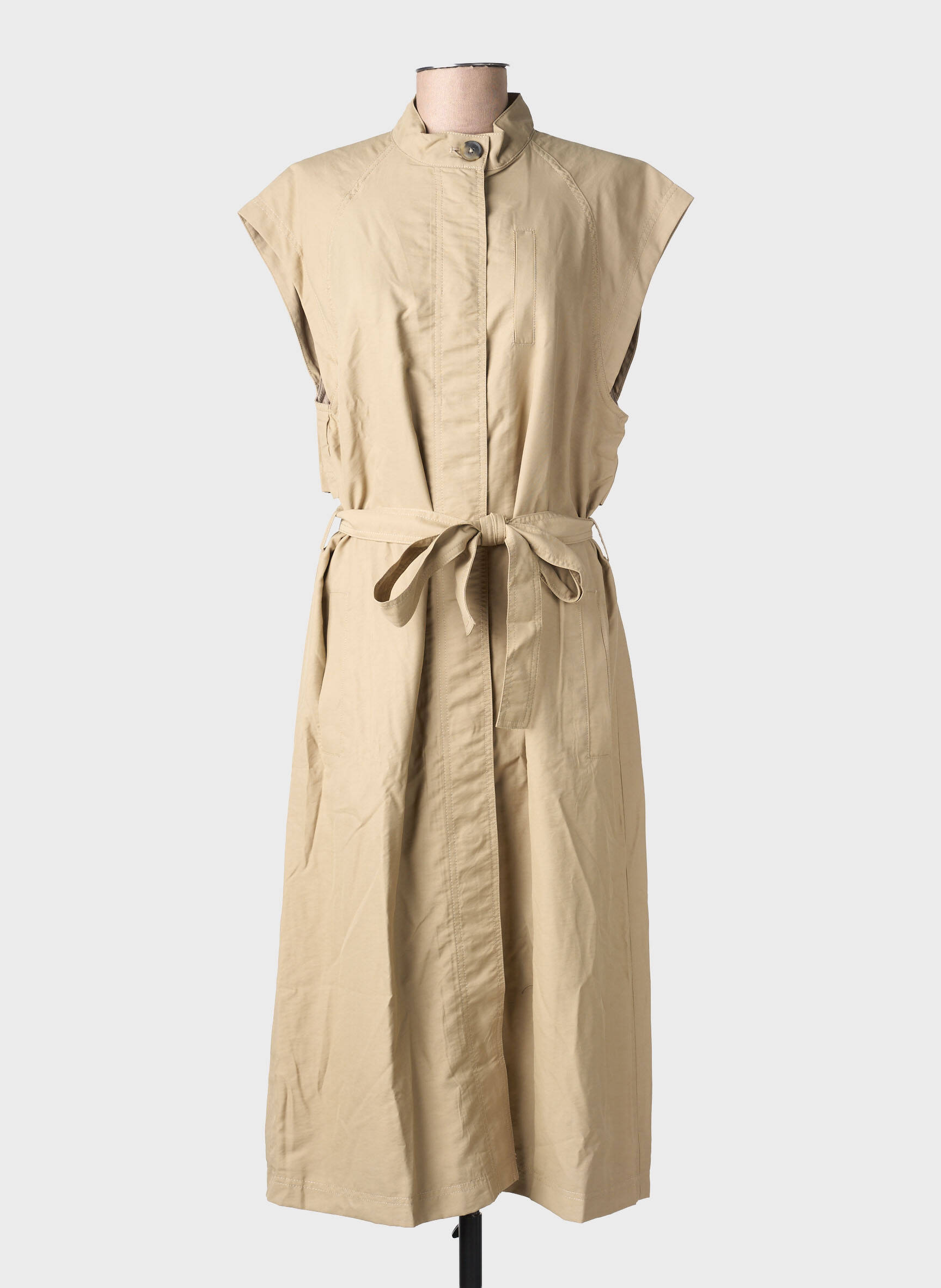 Rochie midi bej MSCH COPENHAGEN femeie