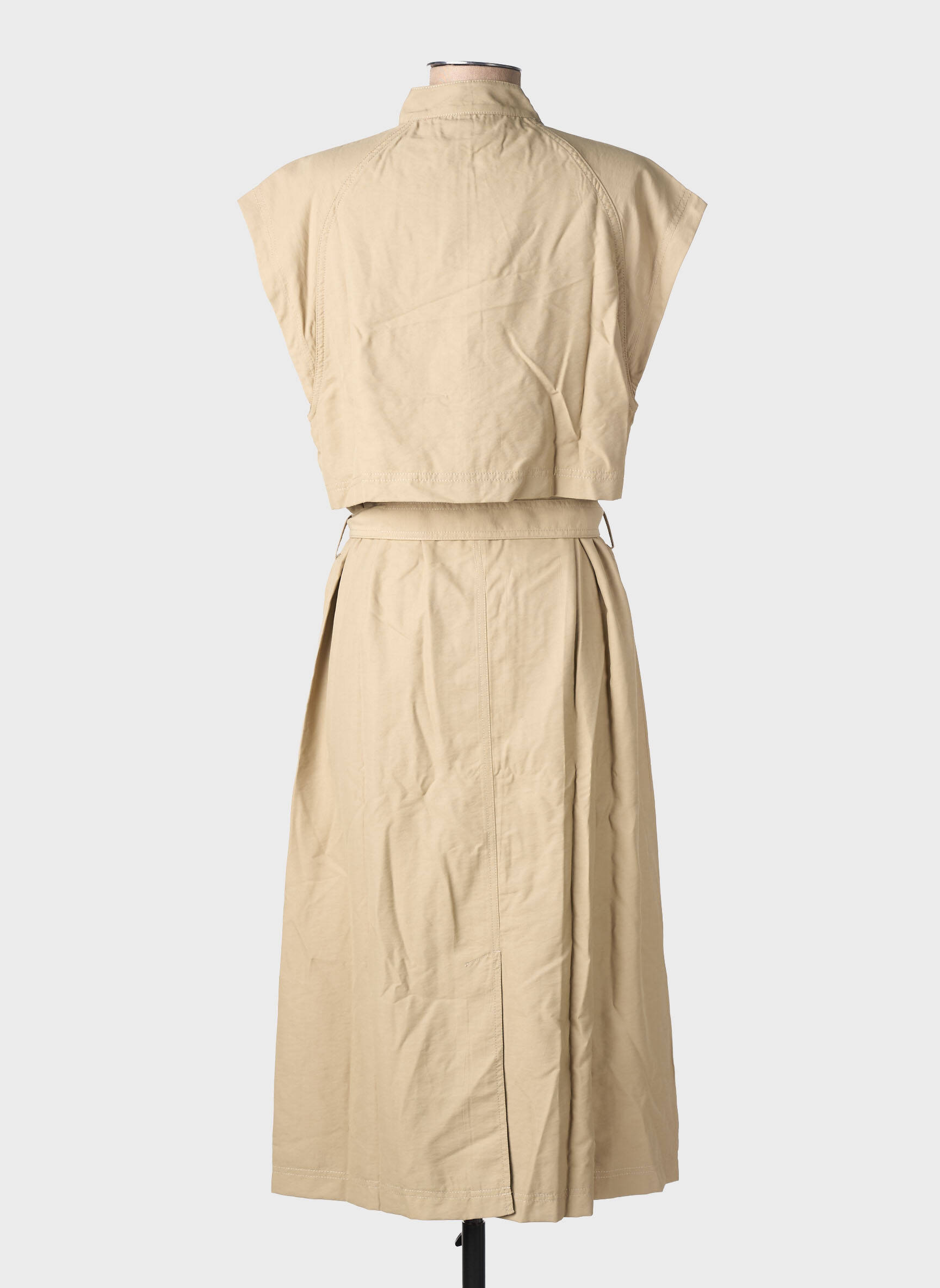 Rochie midi bej MSCH COPENHAGEN femeie