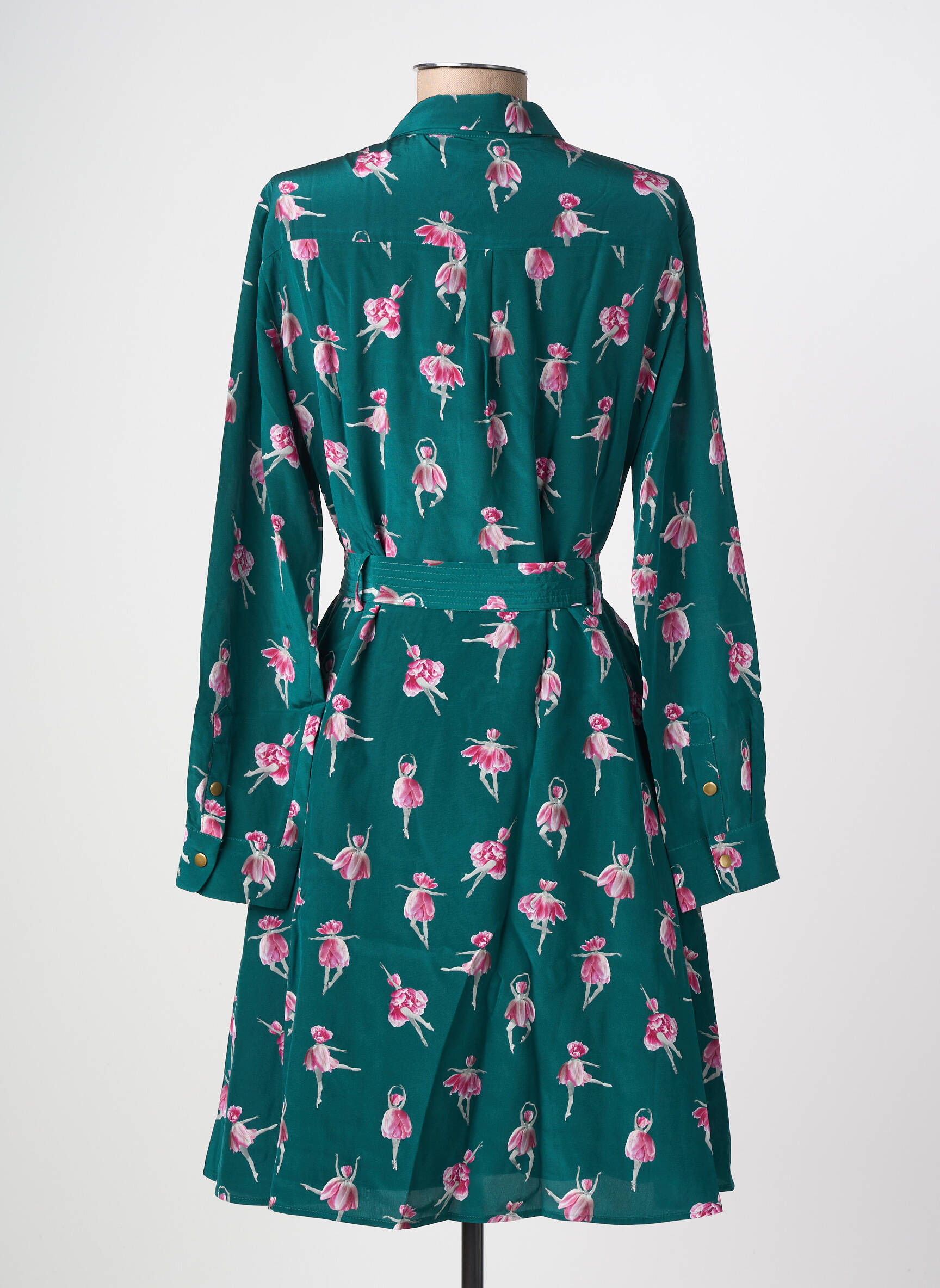 Rochie midi verde SOI PARIS femeie