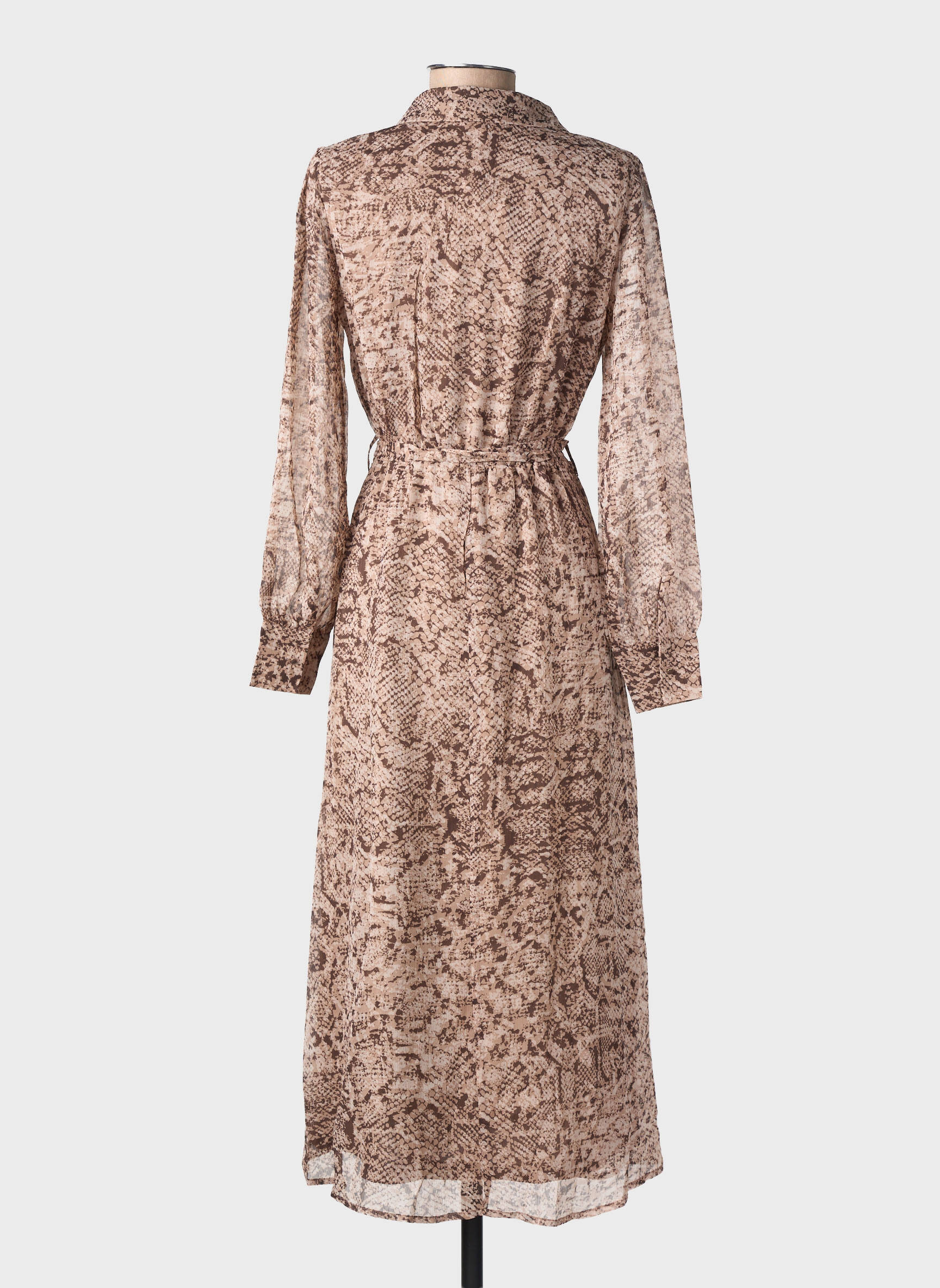 Rochie midi bej GRACE & MILA femeie