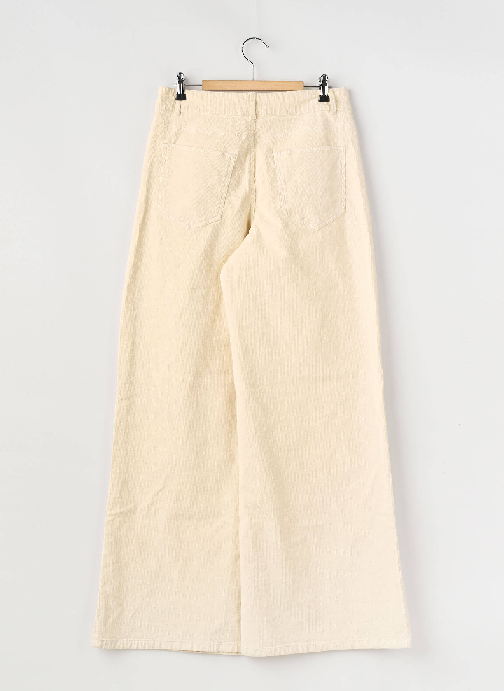 Pantalon larg alb MAX&CO. femeie
