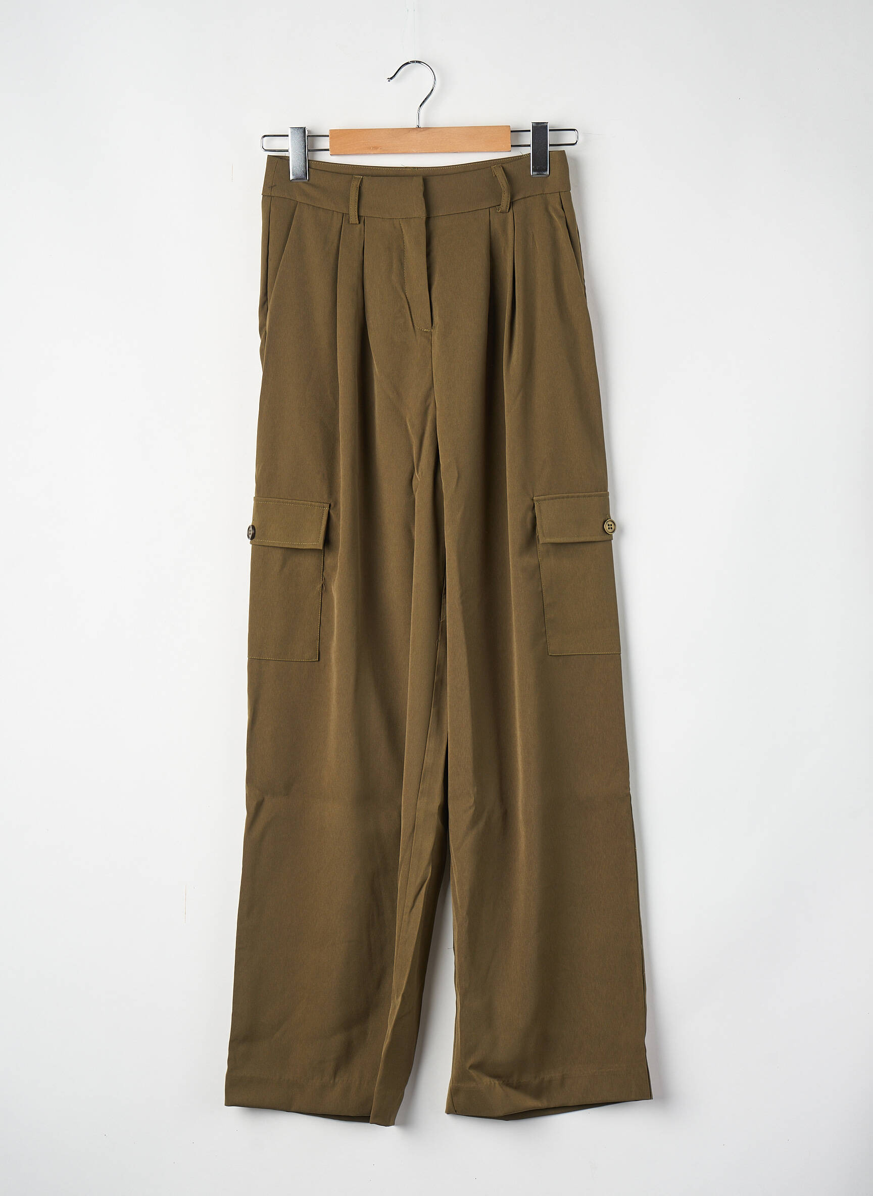 Pantalon cargo verde VILA femeie