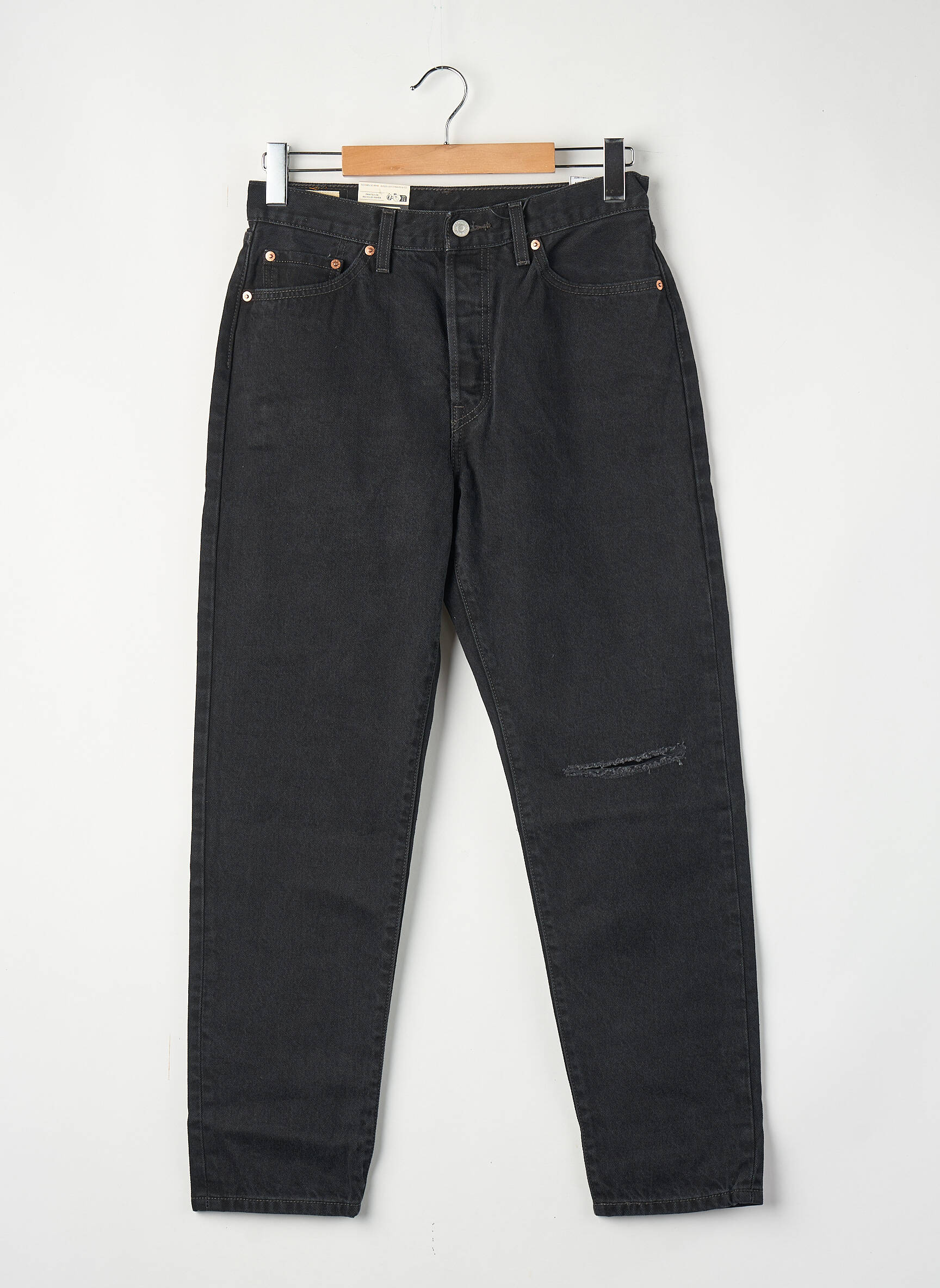 Blugi cu croială dreaptă negru LEVI'S femeie