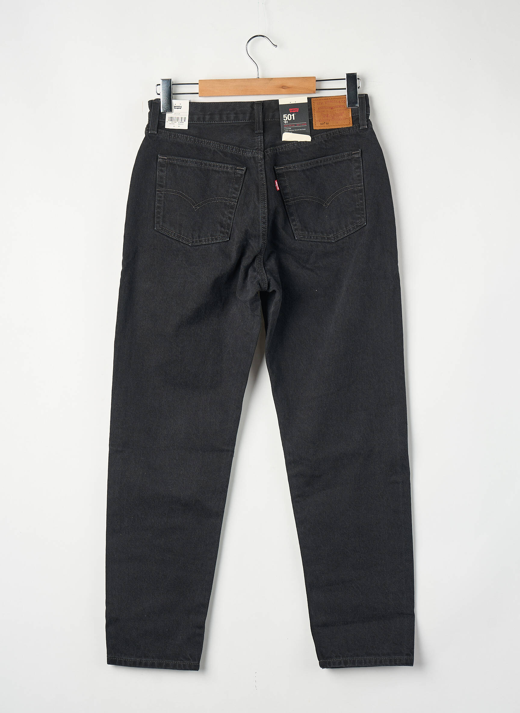 Blugi cu croială dreaptă negru LEVI'S femeie