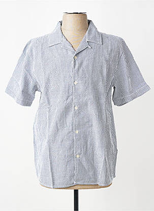 Cămașă cu mâneci scurte albastru KNOWLEDGE COTTON APPAREL bărbat