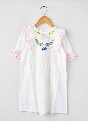 Rochie scurtă alb BELLEROSE fată