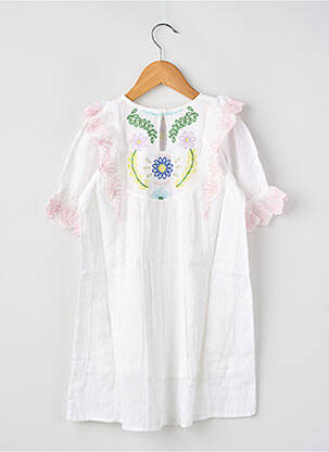 Rochie scurtă alb BELLEROSE fată