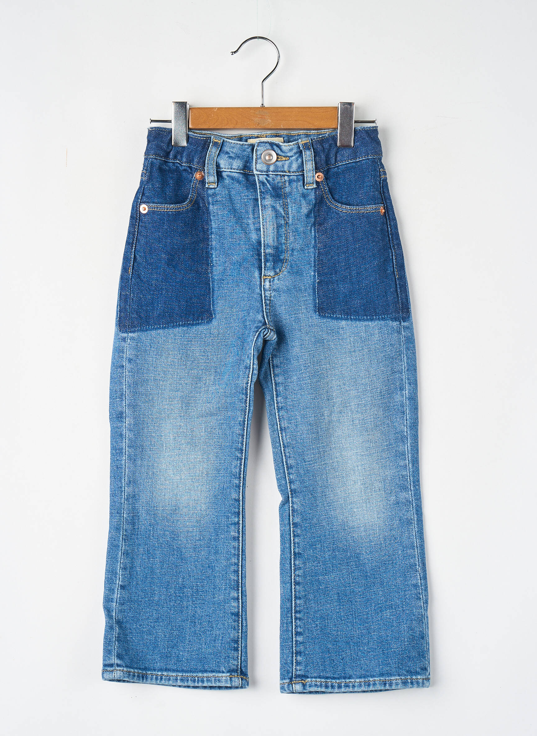 Blugi bootcut albastru BELLEROSE fată