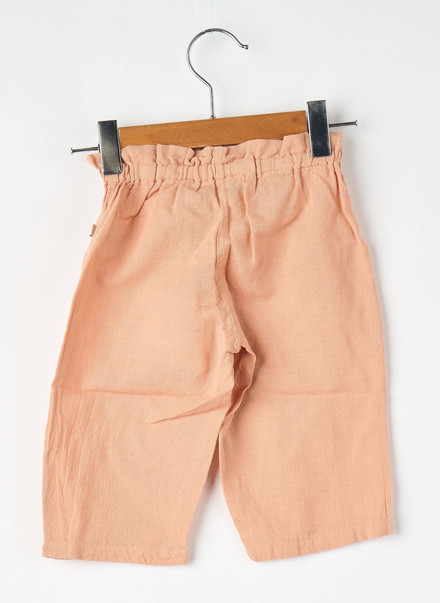 Pantalon drept portocalie THE NEW SOCIETY fată