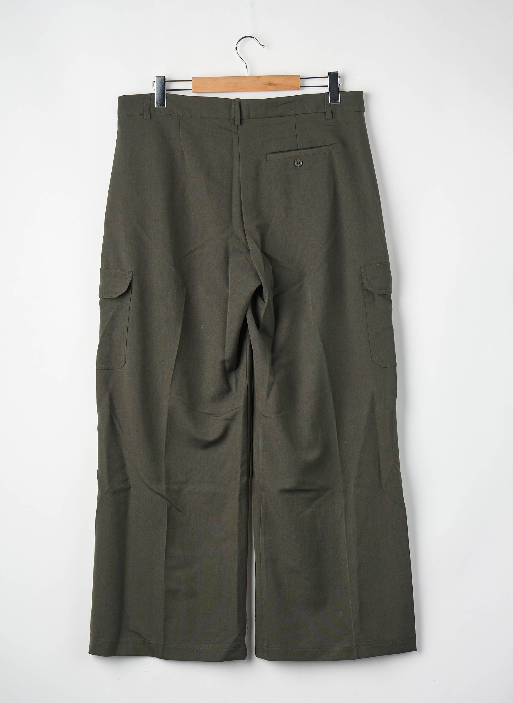 Pantalon larg kaki GINA TRICOT femeie