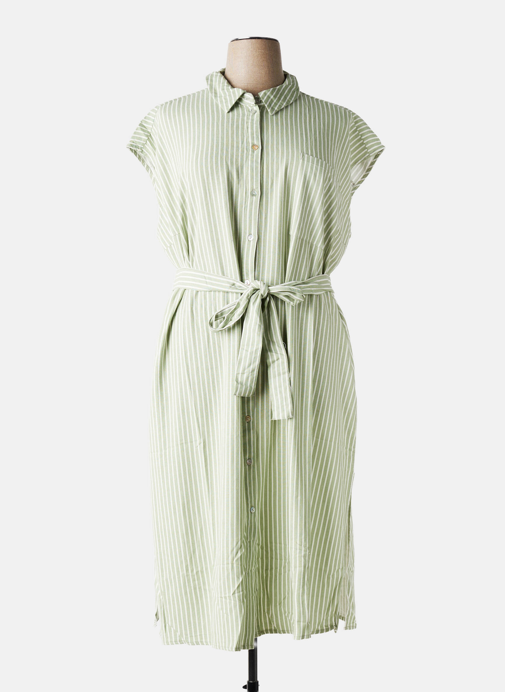Rochie midi verde VERO MODA femeie