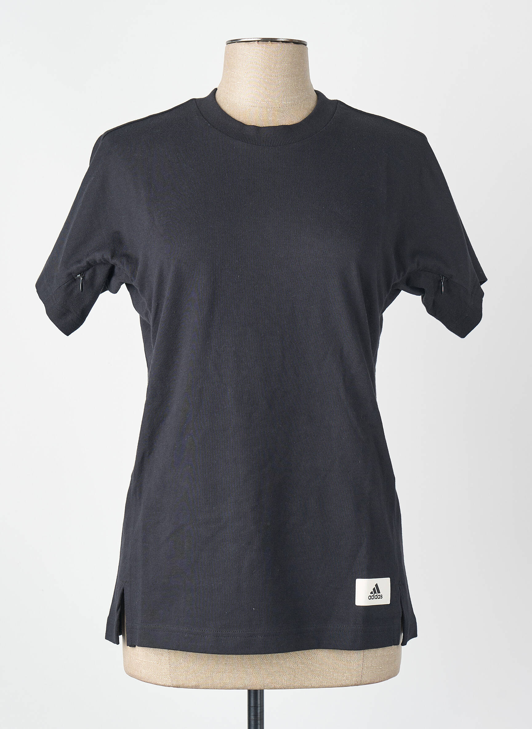 Tricou / top maternitate negru ADIDAS femeie
