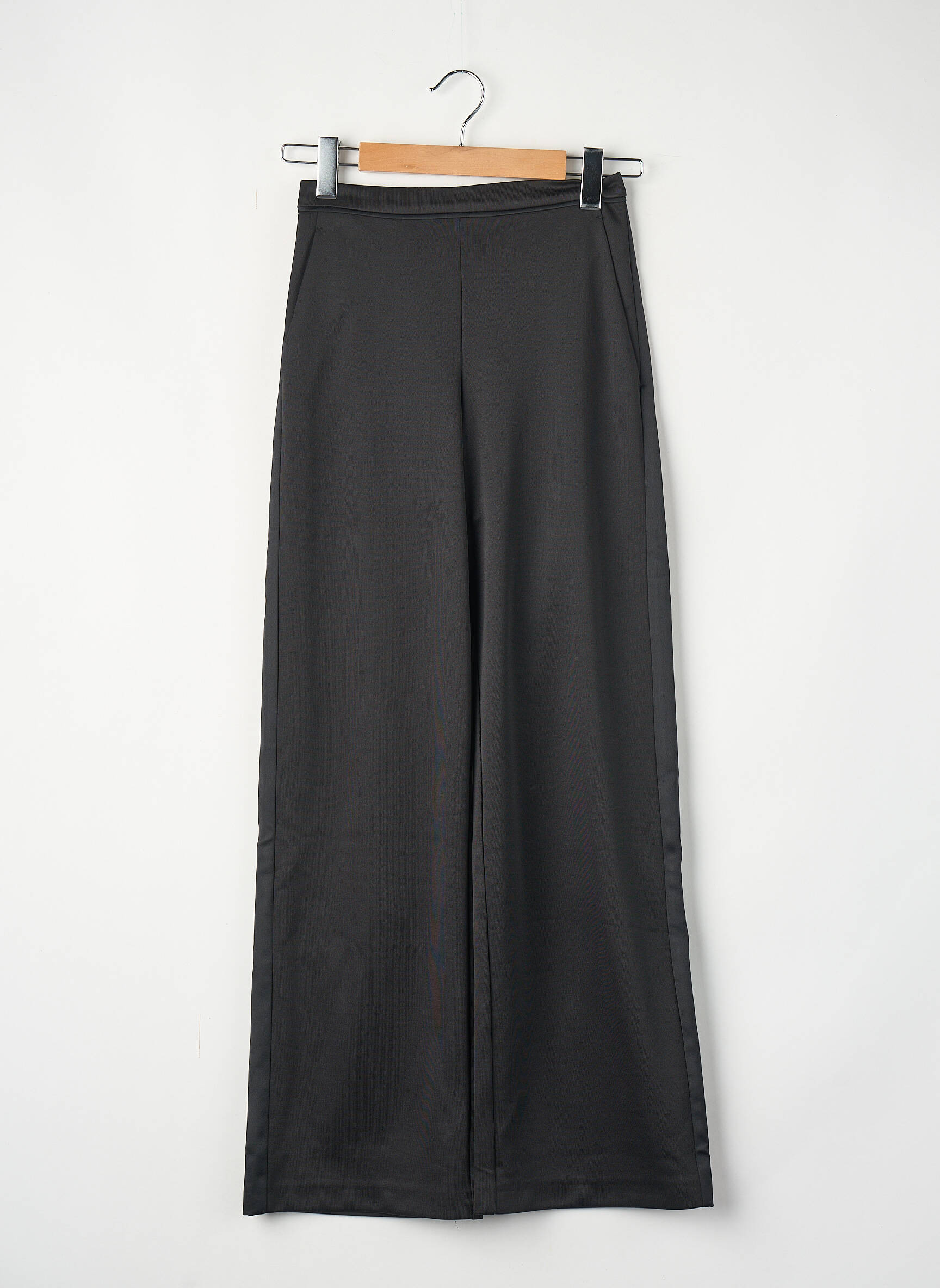 Pantalon larg negru MAX&CO. femeie
