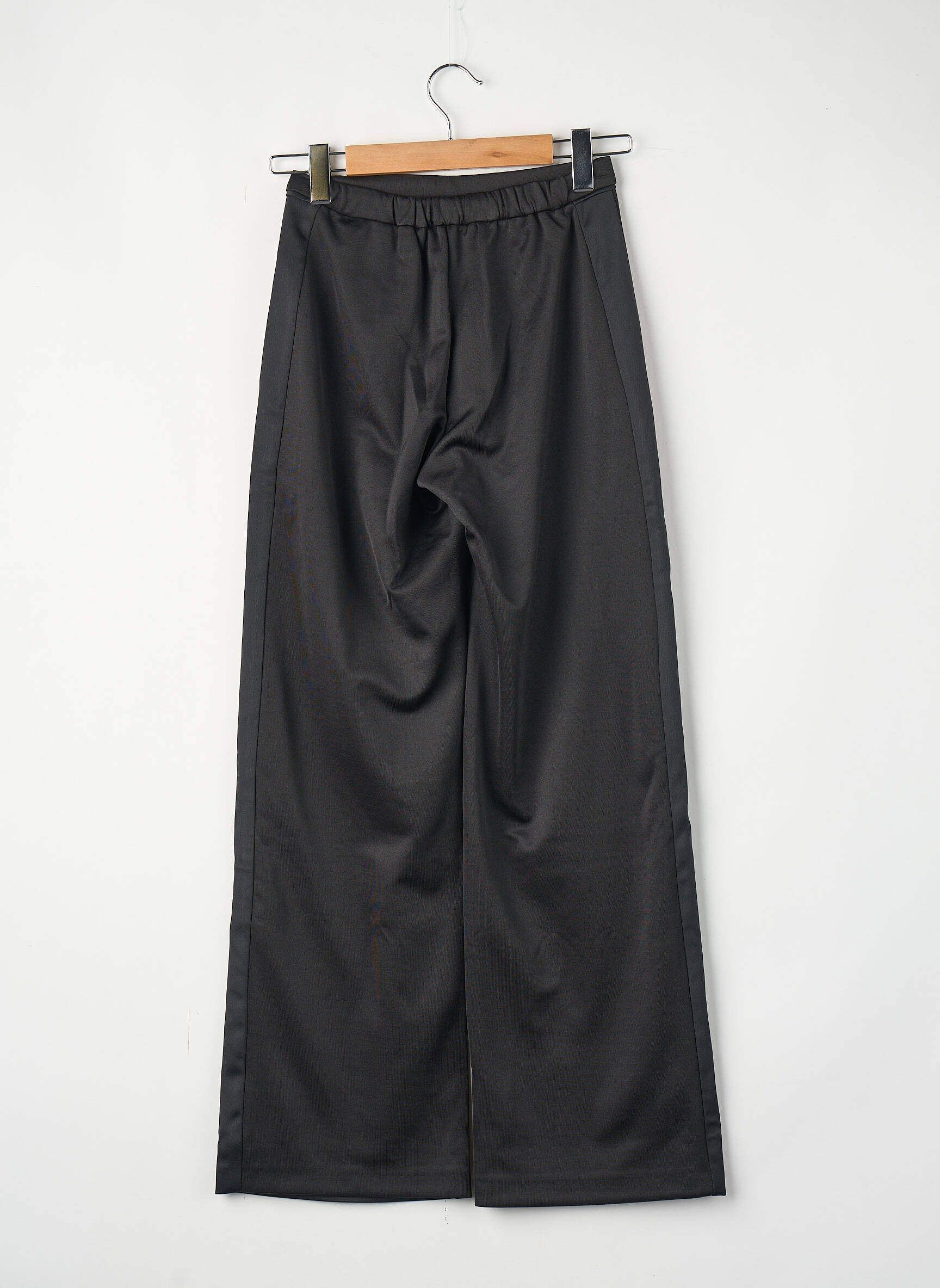 Pantalon larg negru MAX&CO. femeie
