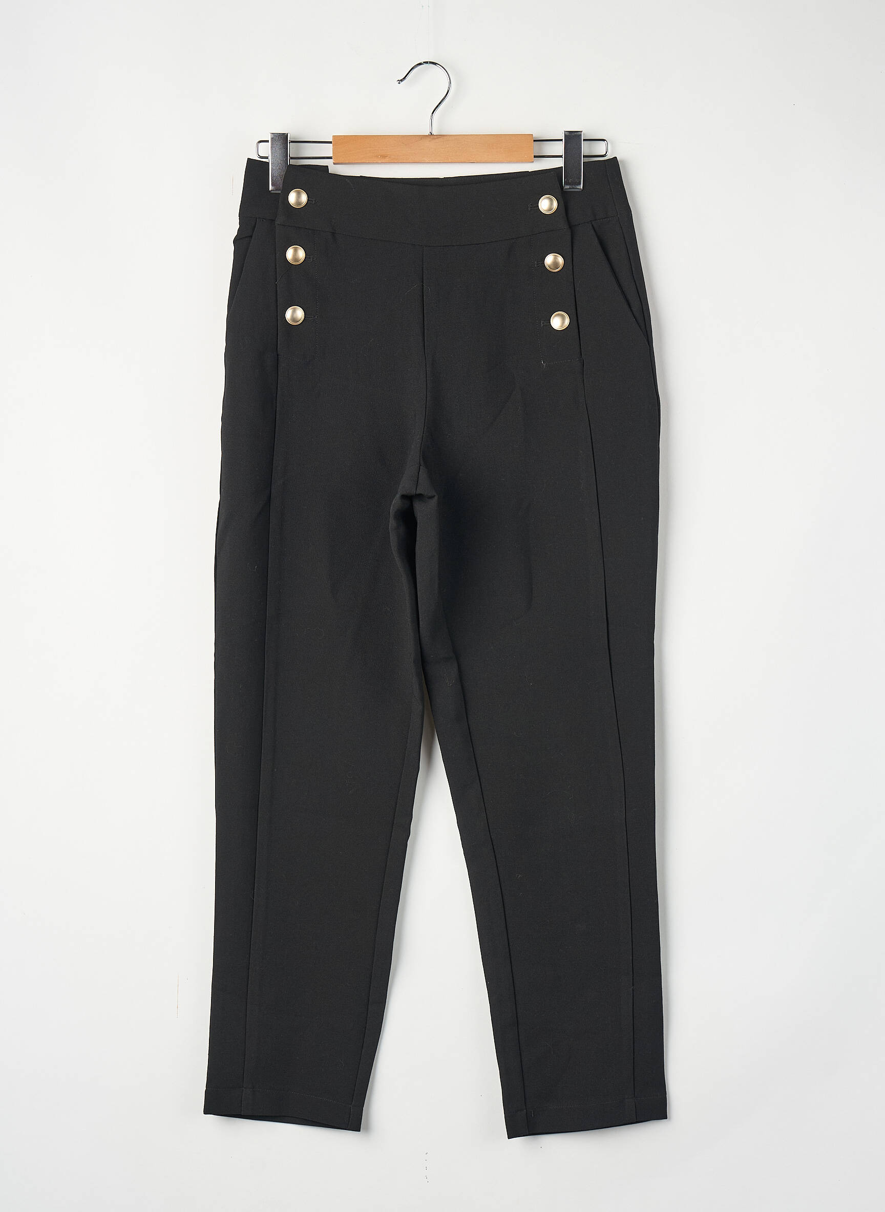 Pantalon drept negru VILA femeie