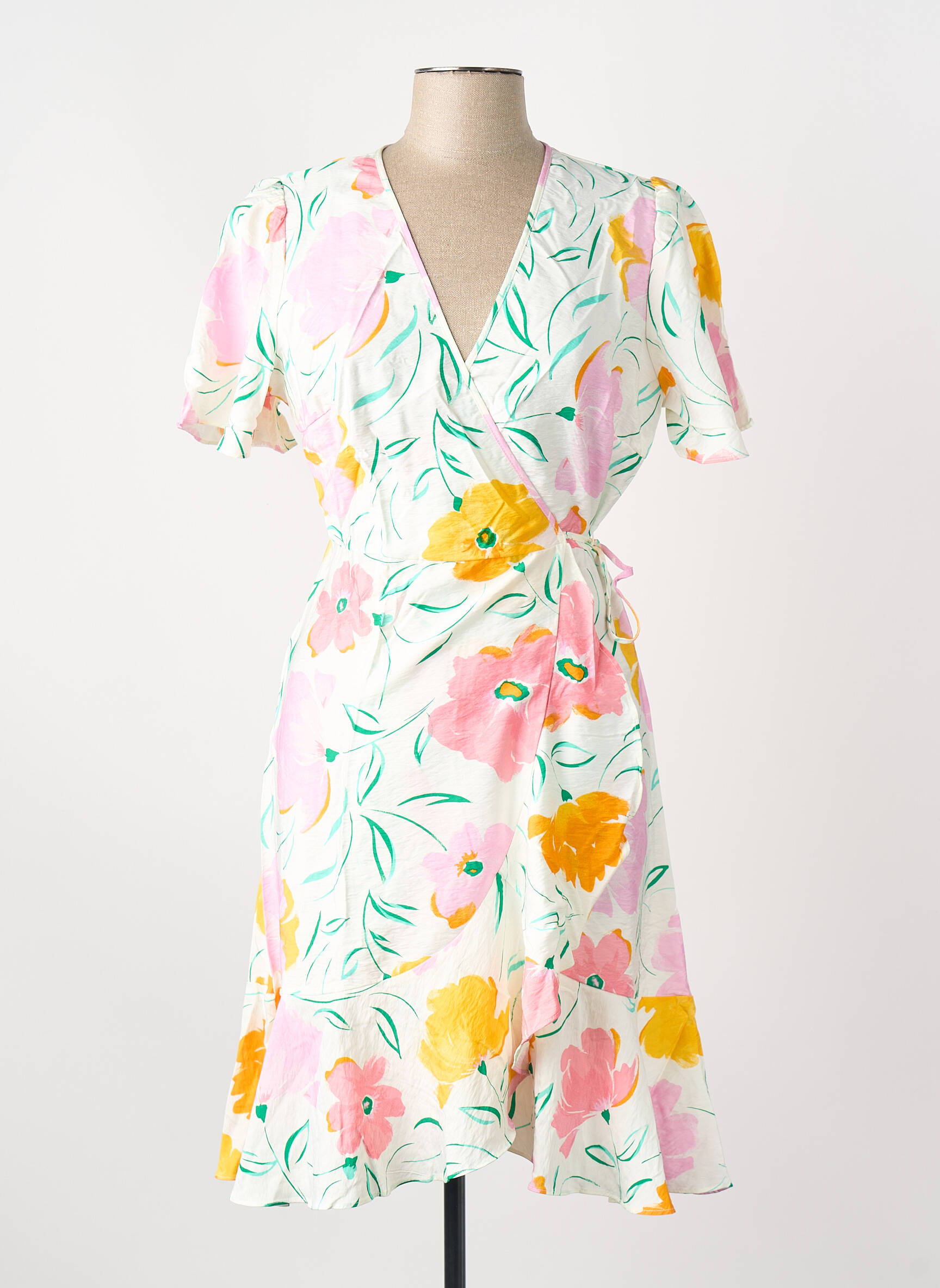 Rochie scurtă bej OBJECT femeie