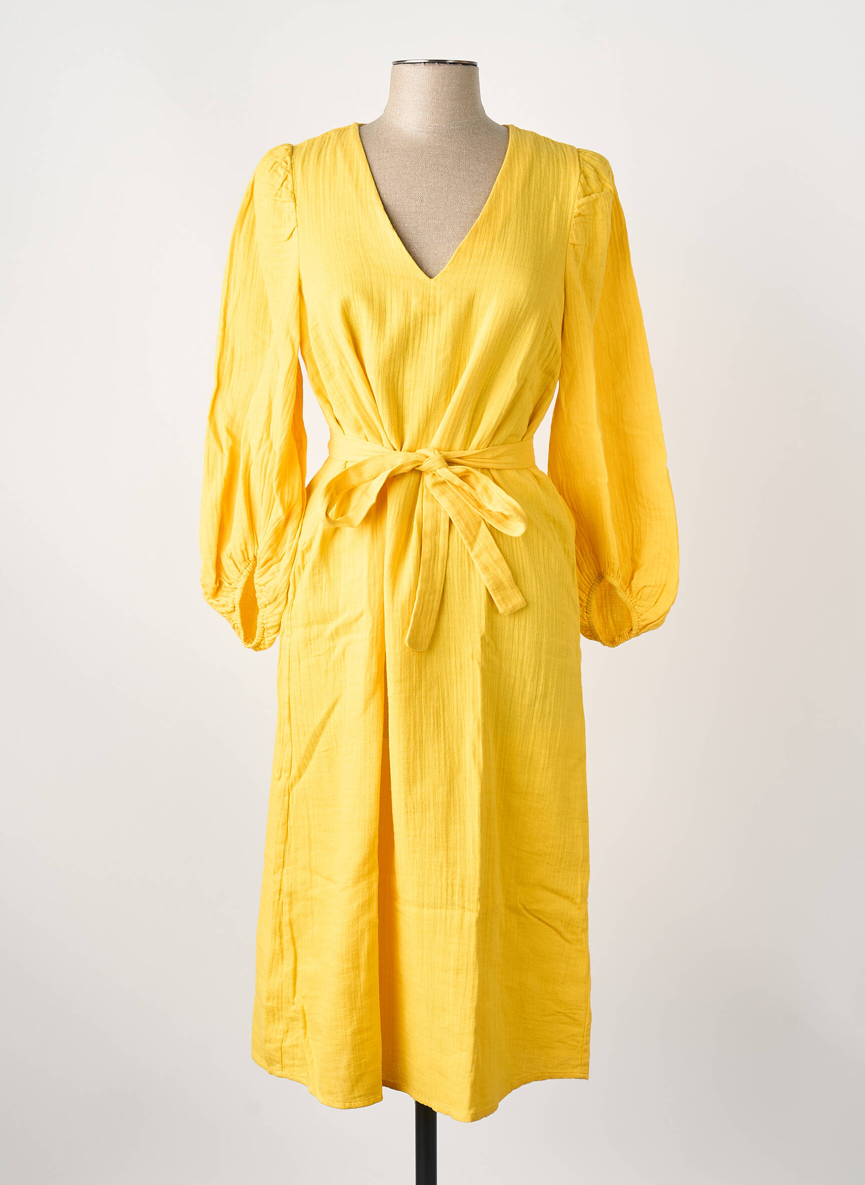 Rochie midi galben VILA femeie