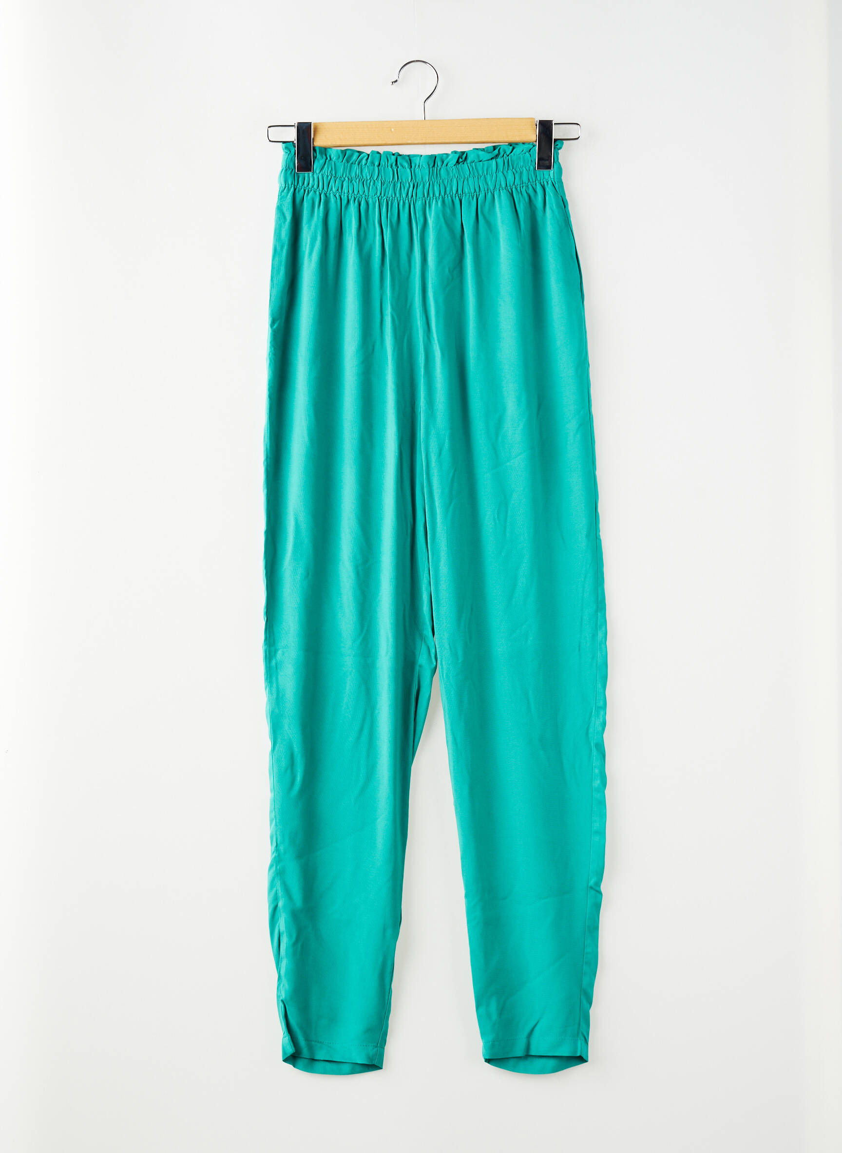 Pantalon drept verde VILA femeie