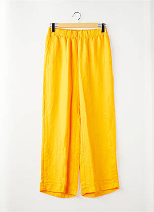 Pantalon drept galben MAT FASHION femeie