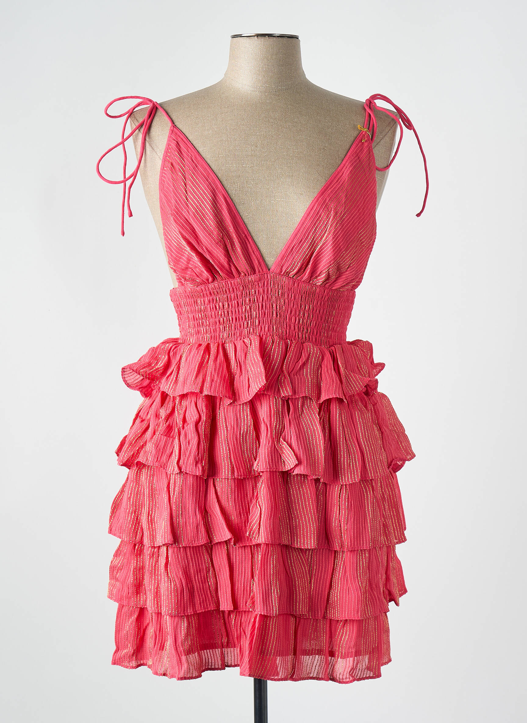 Rochie scurtă roz SUNDRESS femeie