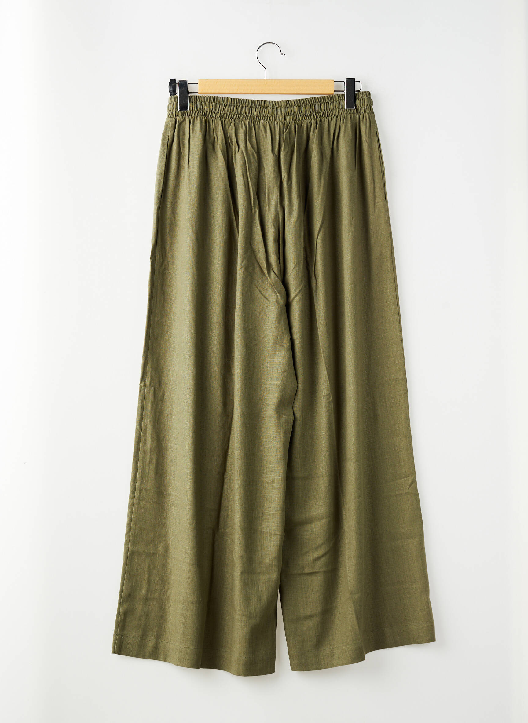 Pantalon larg kaki MAT FASHION femeie