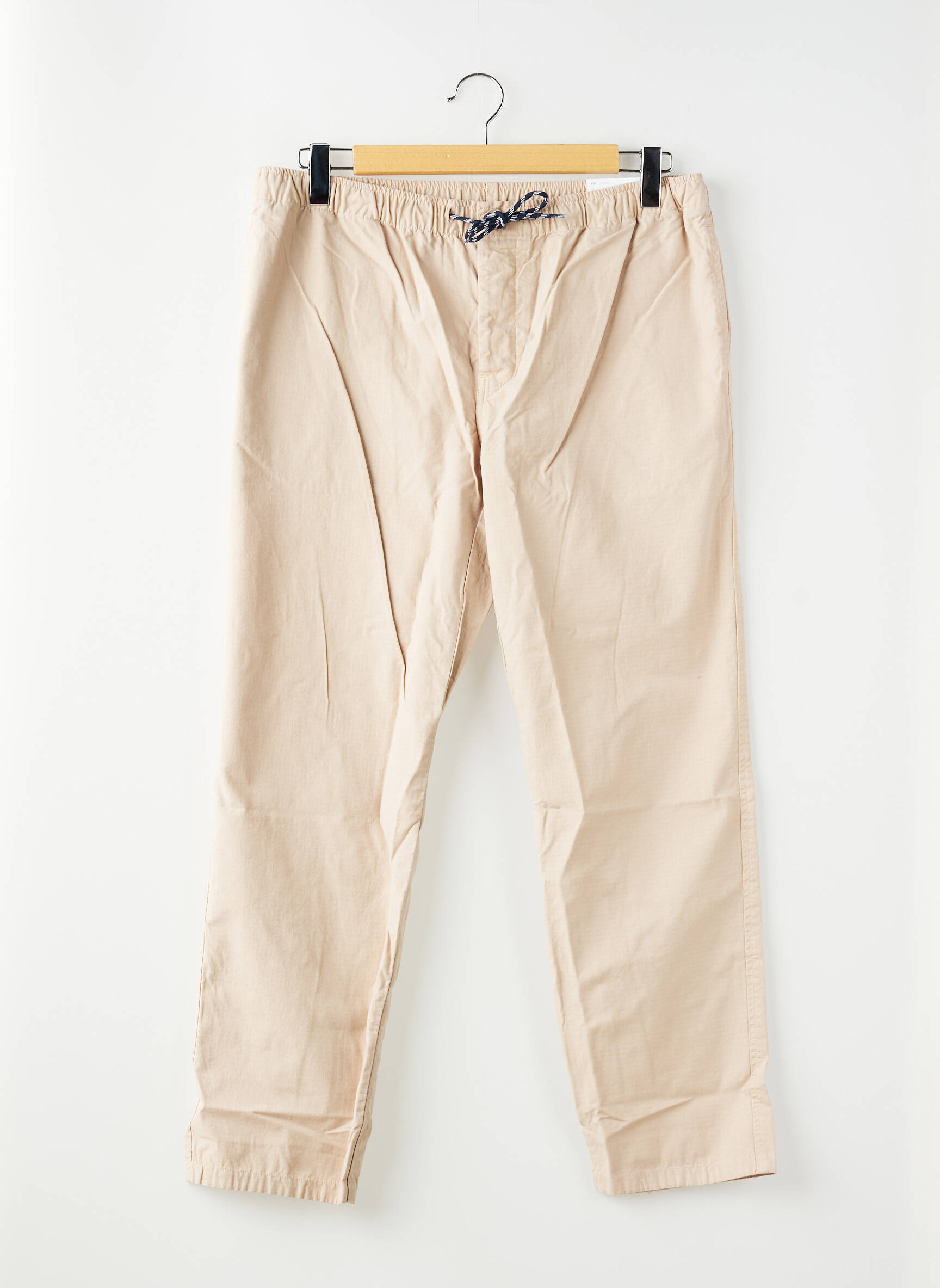 Pantalon drept bej KNOWLEDGE COTTON APPAREL bărbat