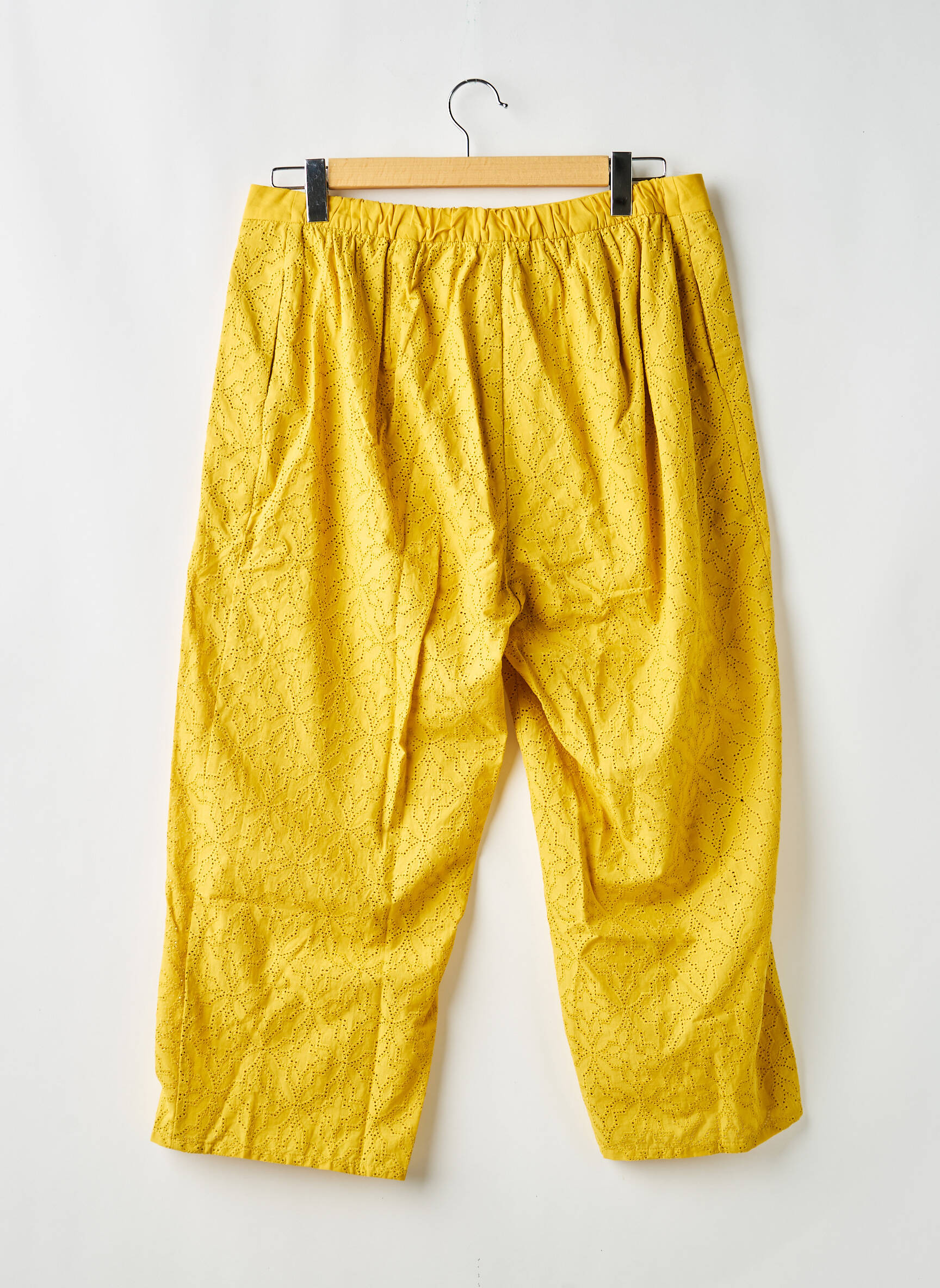 Pantalon drept galben MAT FASHION femeie