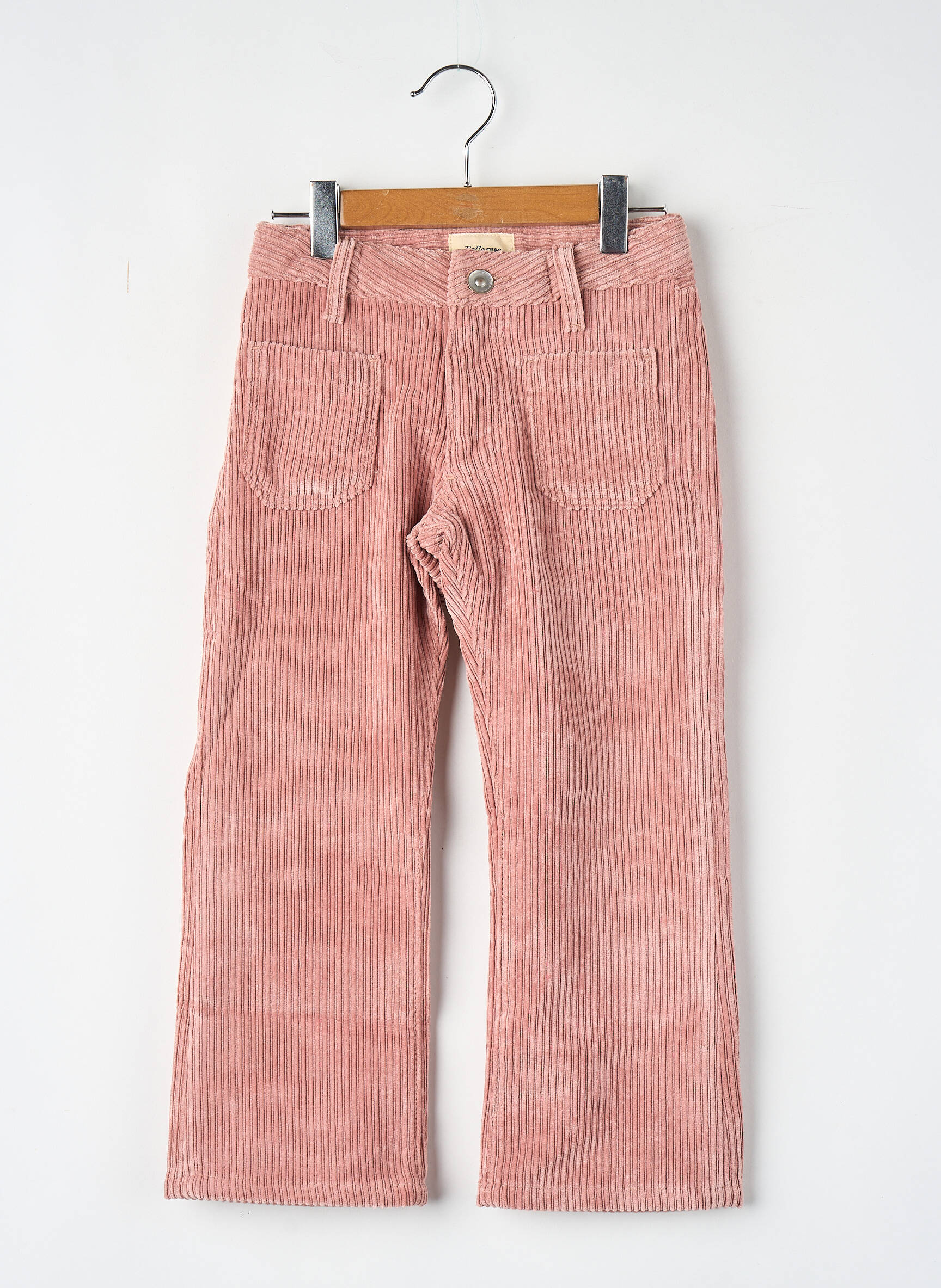 Pantalon drept roz BELLEROSE fată
