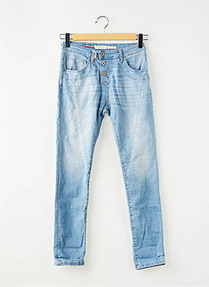 Blugi skinny albastru PLEASE femeie