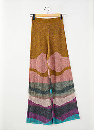 Pantalon drept multicolor MES DEMOISELLES...PARIS femeie
