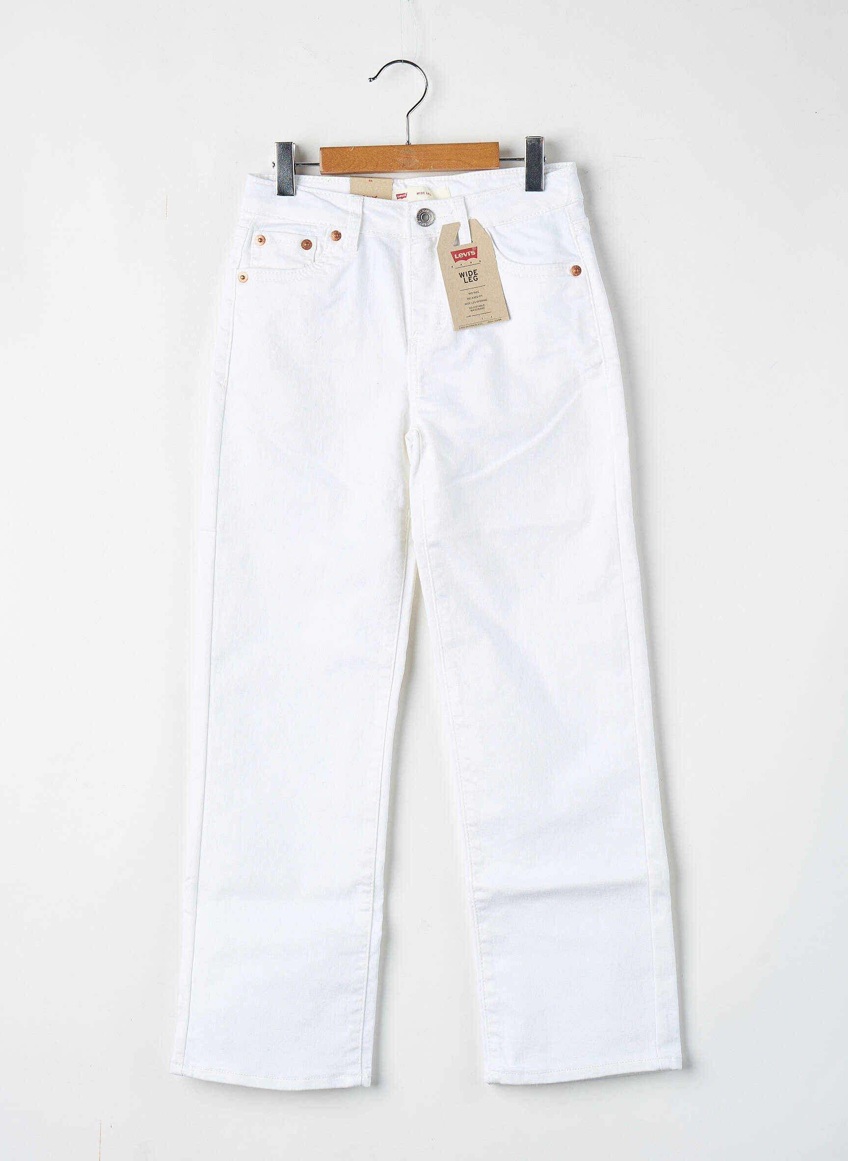 Blugi cu croială dreaptă albastru LEVI'S fată