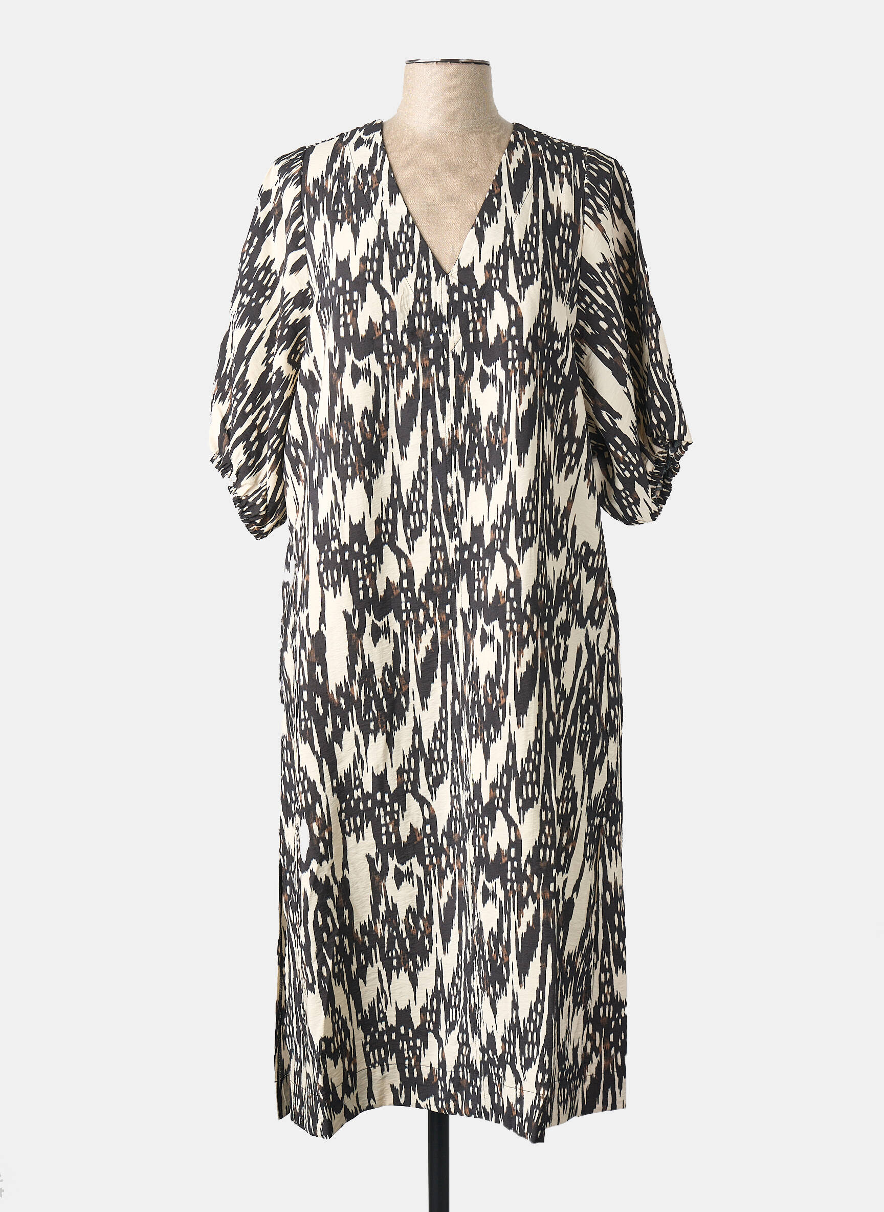 Rochie midi bej OBJECT femeie