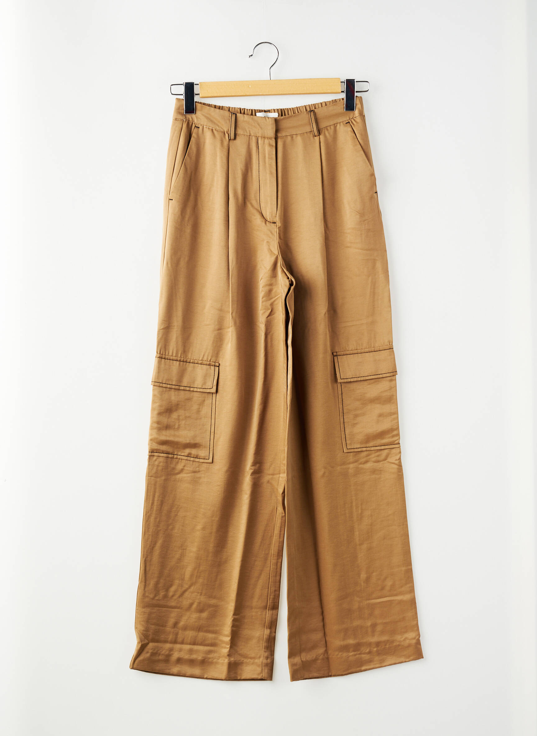 Pantalon larg maro OBJECT femeie