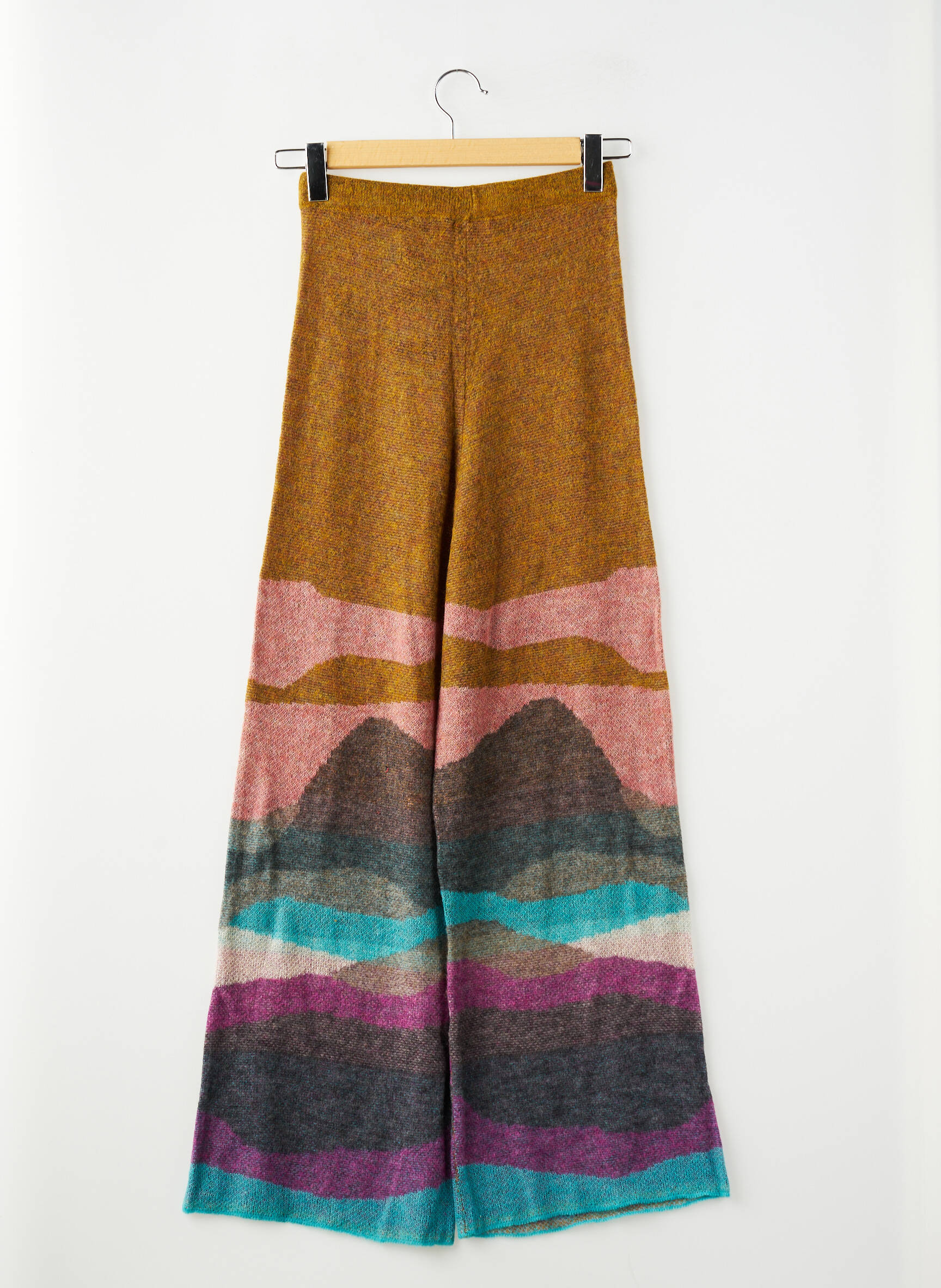 Pantalon drept multicolor MES DEMOISELLES...PARIS femeie
