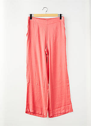 Pantalon larg roz MSCH COPENHAGEN femeie